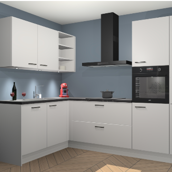 Zijdegrijze keuken Cognac 100340