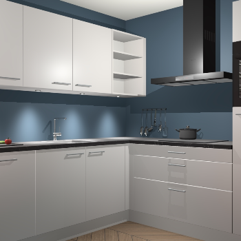 Zijdegrijze keuken Luanda 101285