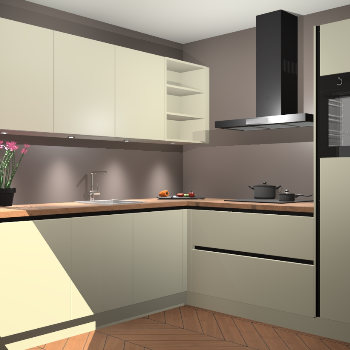 Magnolia greeploze keuken Luanda 101371