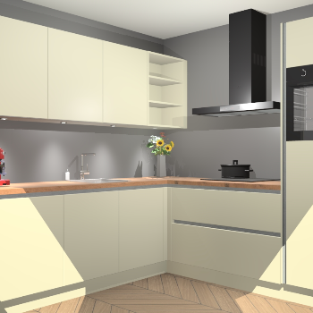 Magnolia greeploze keuken Luanda 101368