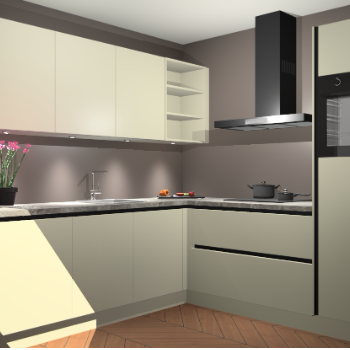 Magnolia greeploze keuken Luanda 101396