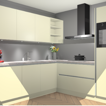 Magnolia greeploze keuken Luanda 101399