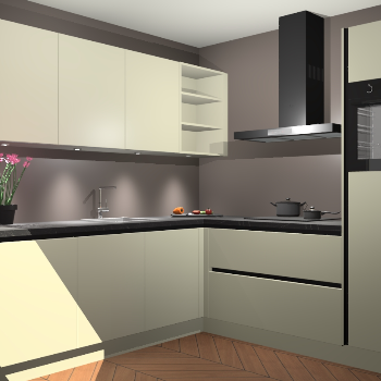 Magnolia greeploze keuken Luanda 101408