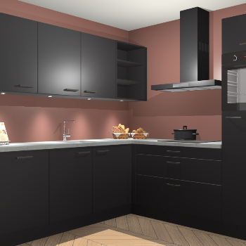 Zwarte keuken Luanda 101492