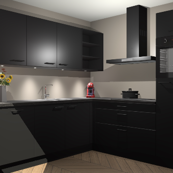 Zwarte keuken Luanda 101497