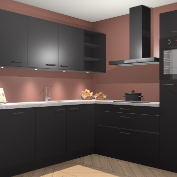 Zwarte keuken Luanda 101510