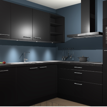 Zwarte keuken Luanda 101512