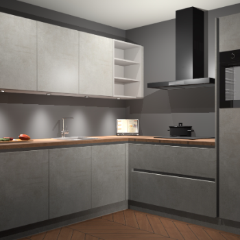 Beton Opal greeploze keuken Luanda 101684