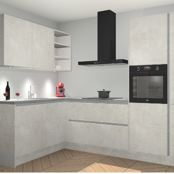 Beton Opal greeploze keuken Cognac 100500