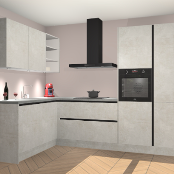 Beton Opal greeploze keuken Cognac 100503