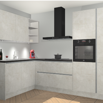 Beton Opal greeploze keuken Cognac 100506