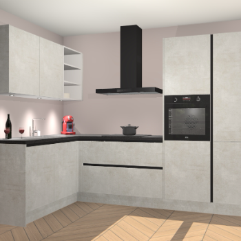 Beton Opal greeploze keuken Cognac 100509