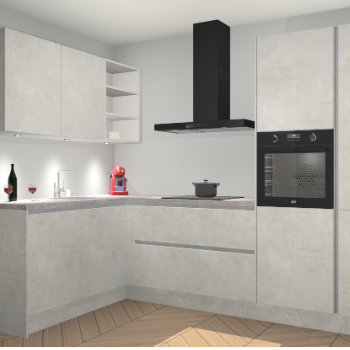 Beton Opal greeploze keuken Cognac 100518