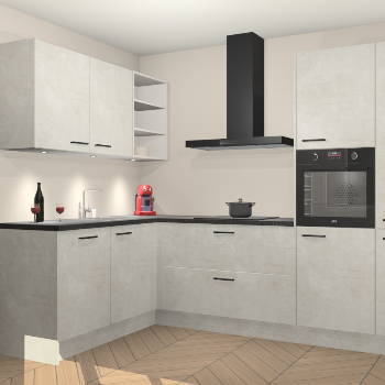 Beton Opal keuken Cognac 100525