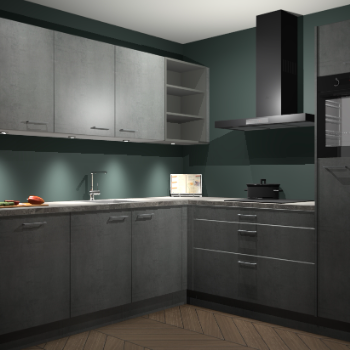 Beton Parelgrijs keuken Luanda 101785