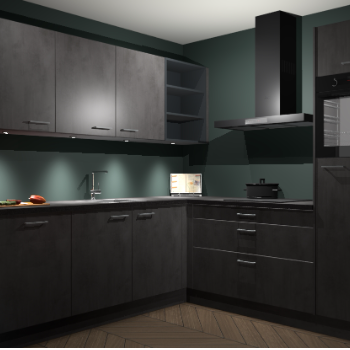 Beton Antraciet keuken Luanda 101631