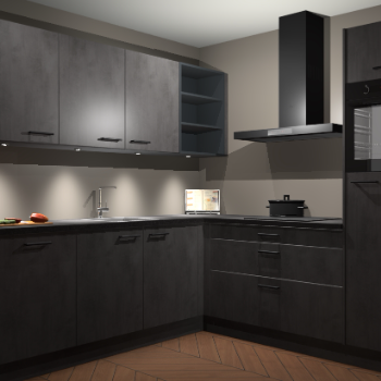 Beton Antraciet keuken Luanda 101633