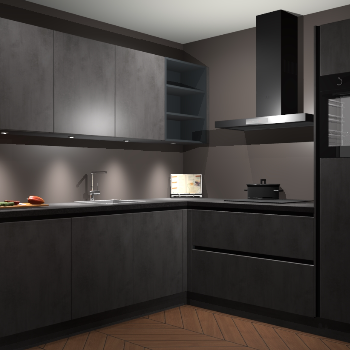 Beton Antraciet greeploze keuken Luanda 101635