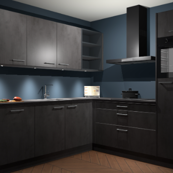 Beton Antraciet keuken Luanda 101636