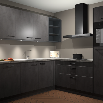 Beton Antraciet keuken Luanda 101639