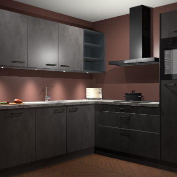 Beton Antraciet keuken Luanda 101640