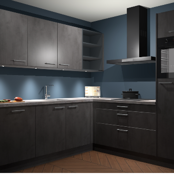 Beton Antraciet keuken Luanda 101642