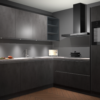 Beton Antraciet greeploze keuken Luanda 101644