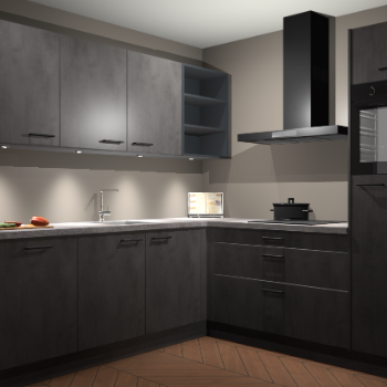 Beton Antraciet keuken Luanda 101645