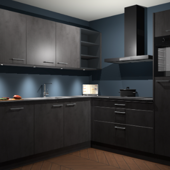 Beton Antraciet keuken Luanda 101648