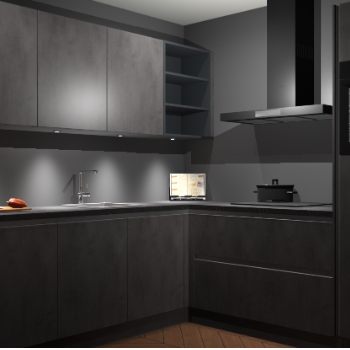 Beton Antraciet greeploze keuken Luanda 101650