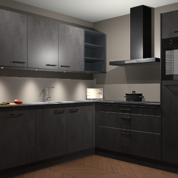 Beton Antraciet keuken Luanda 101652