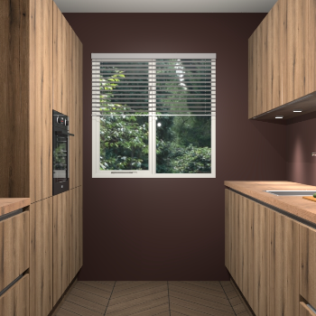 Goud Eiken greeploze keuken Siena 99633