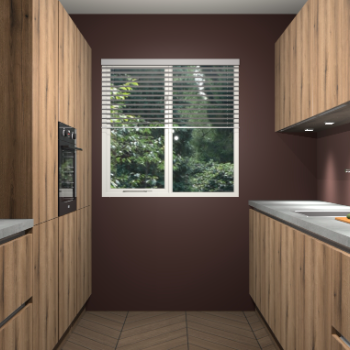 Goud Eiken greeploze keuken Siena 99665