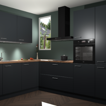 Onyxgrijze keuken Buenos Aires 101137