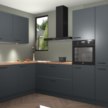 Onyxgrijze keuken Buenos Aires 101123