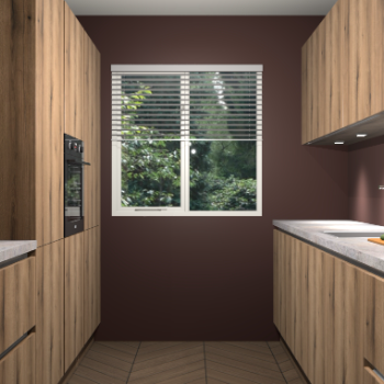 Goud Eiken greeploze keuken Siena 99775