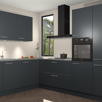 Onyxgrijze keuken Buenos Aires 101532