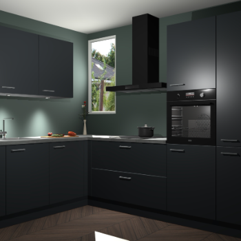 Onyxgrijze keuken Buenos Aires 101533