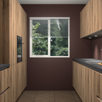 Goud Eiken greeploze keuken Siena 99781