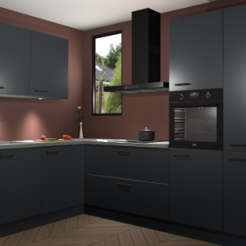 Onyxgrijze keuken Buenos Aires 101536