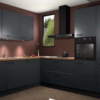 Onyxgrijze keuken Buenos Aires 12643