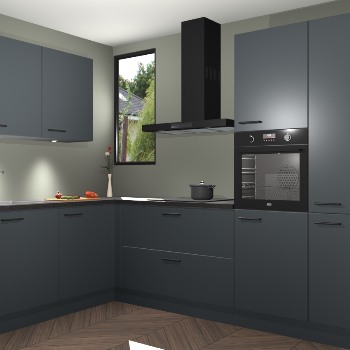 Onyxgrijze keuken Buenos Aires 101553