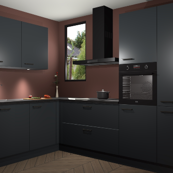 Onyxgrijze keuken Buenos Aires 101554