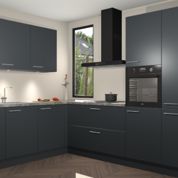 Onyxgrijze keuken Buenos Aires 101616