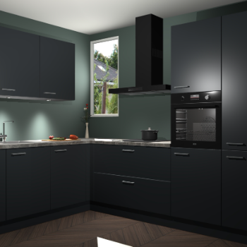 Onyxgrijze keuken Buenos Aires 101617