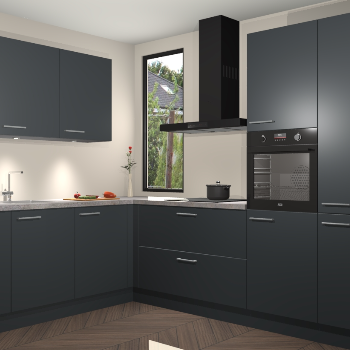 Onyxgrijze keuken Buenos Aires 101660