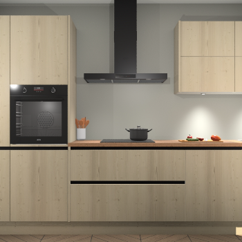 Vuren greeploze keuken Parijs 100044