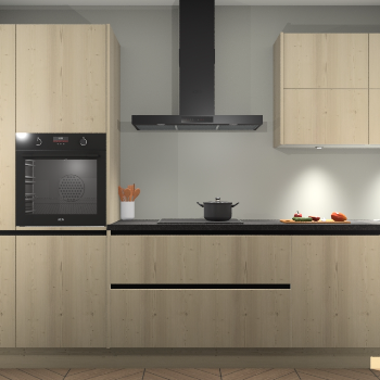 Vuren greeploze keuken Parijs 100130