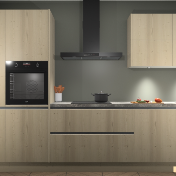 Vuren greeploze keuken Parijs 100147