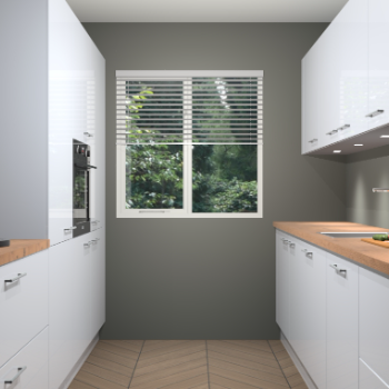 Sneeuwwitte hoogglans keuken Siena 100045